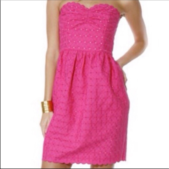 Shoshanna Dresses & Skirts - SHOSHANNA BRODERIE ANGLAISE PINK EYELET DRESS